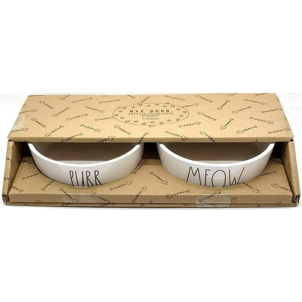 By Magenta. Rae Dunn PURR and MEOW in large letters 2 Mug Set Coffee Tea Soup Mugs in Gift Box By Magenta. Rae Dunn PURR and MEOW in large letters 2 Mug Set Coffee Tea Soup Mugs in Gift Box